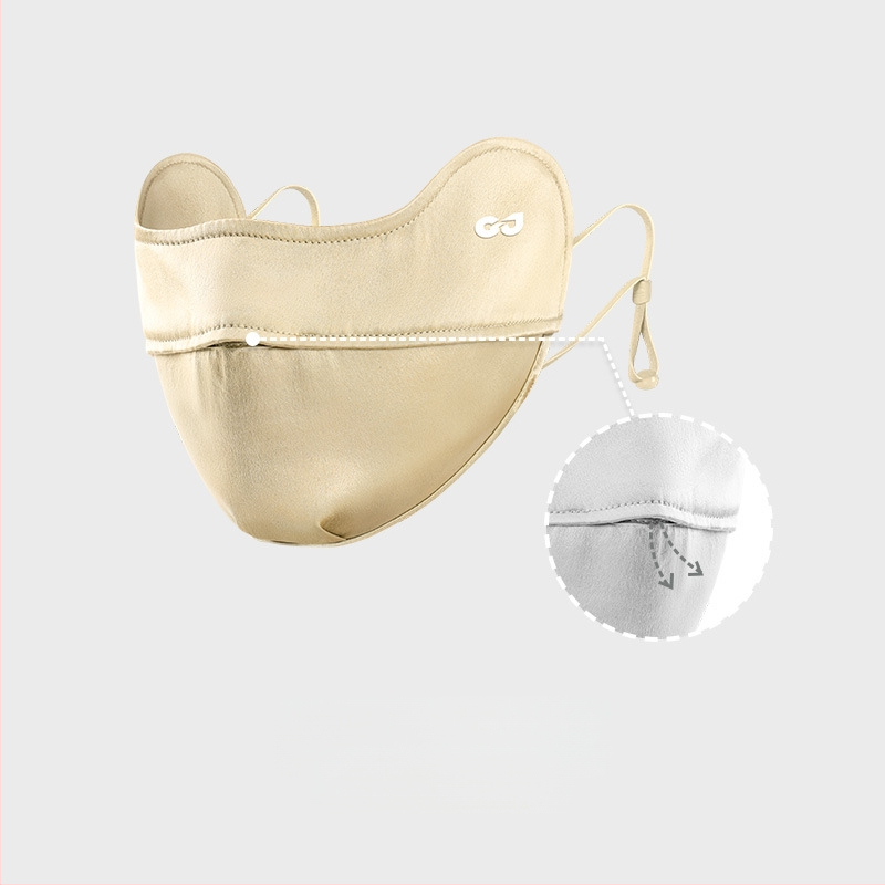 Új selyemmaszk nőknek, nyári napvédő, UV-szűrős, fülbe akasztható maszk, könnyű és lélegző arcmaszk, Xkz52