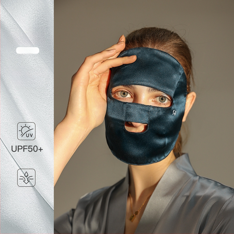 Új selyemmaszk nőknek, nyári napvédő, UV-szűrős, fülbe akasztható maszk, könnyű és lélegző arcmaszk, Xkz52