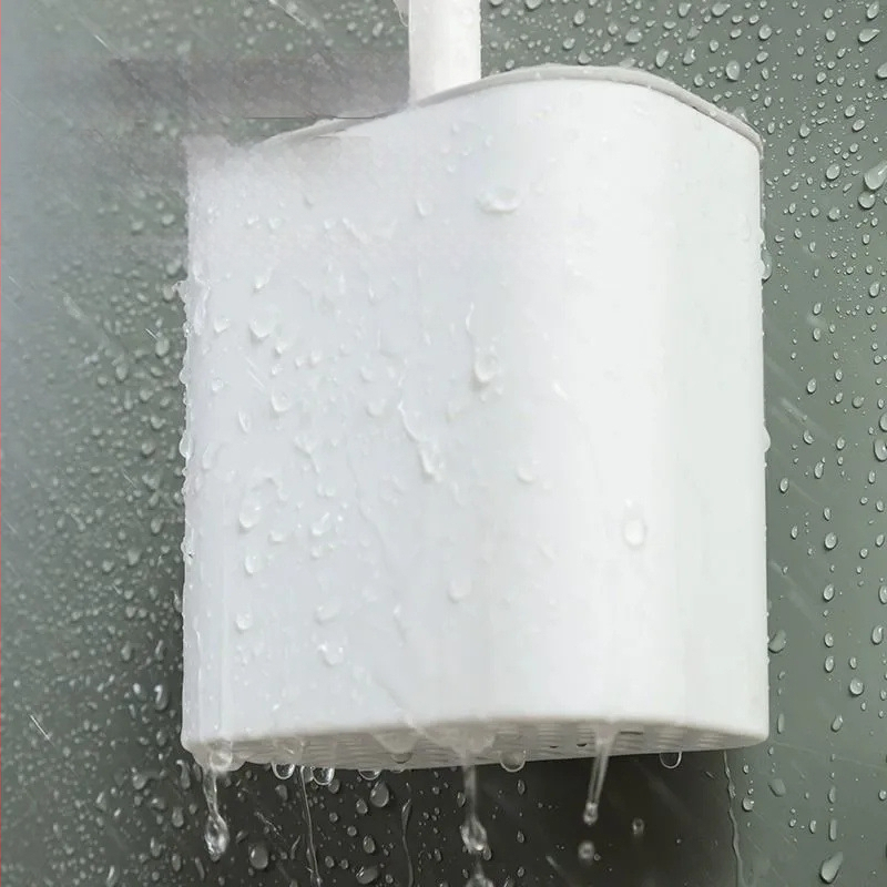 Nincs holtszögű WC-kefe Háztartási WC Falra szerelhető WC-kefe Eszköztisztító Szilikon WC-kefe