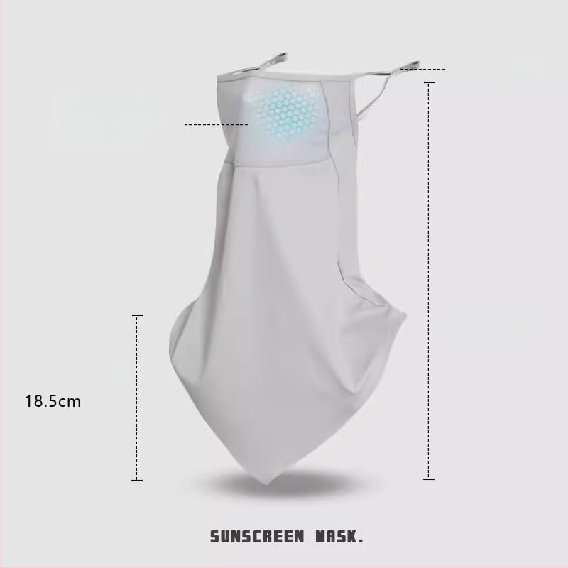 Μάσκα αντηλιακής προστασίας από μετάξι για άνδρες και γυναίκες που οδηγούν, λεπτή, αναπνεύσιμη μάσκα για τον αυχένα και οδήγηση, με προστασία UV.