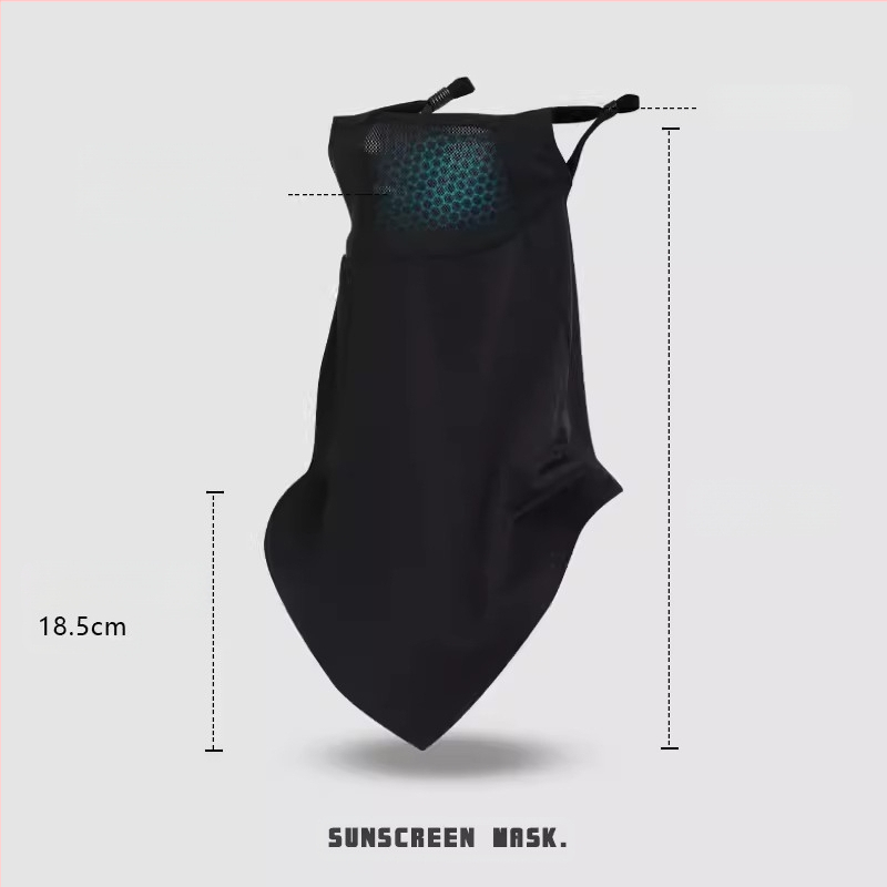 Μάσκα αντηλιακής προστασίας από μετάξι για άνδρες και γυναίκες που οδηγούν, λεπτή, αναπνεύσιμη μάσκα για τον αυχένα και οδήγηση, με προστασία UV.