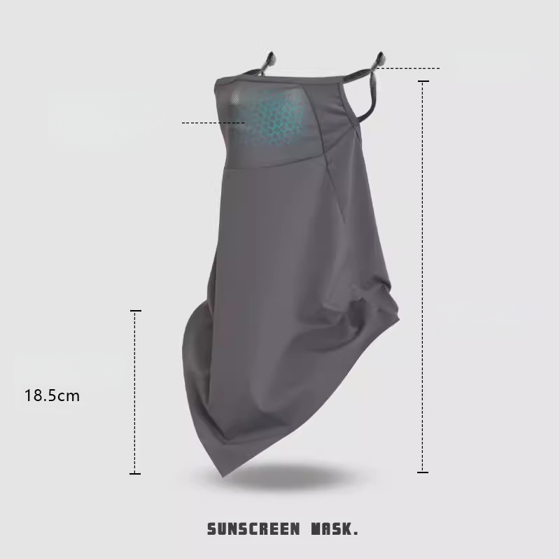 Μάσκα αντηλιακής προστασίας από μετάξι για άνδρες και γυναίκες που οδηγούν, λεπτή, αναπνεύσιμη μάσκα για τον αυχένα και οδήγηση, με προστασία UV.