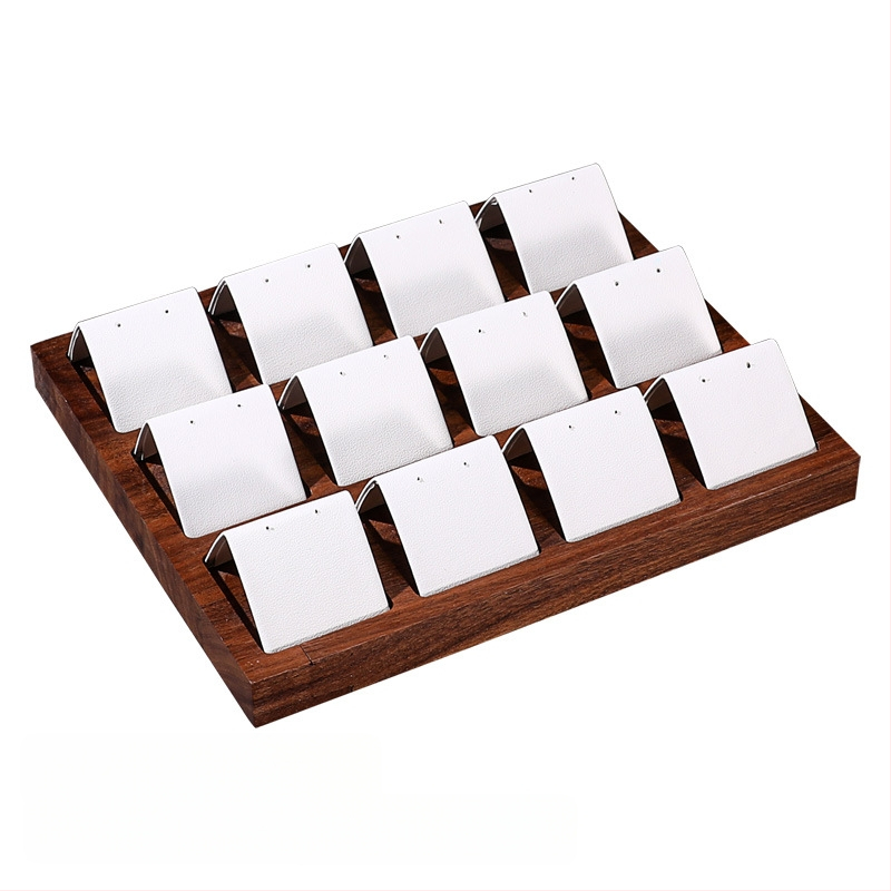 Dió ékszerállvány Retro egyszerű stílusú fülbevaló-kiállító állvány Ékszerpult Arany és ezüst fülbevalók Fülbevaló-kiállító kellékek