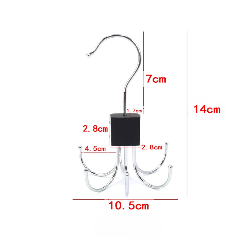 Kreatív hatkarmos akasztó, 360°-ban forgó akasztó, többcélú tároló, csúszásmentes fehérnemű heveder, nagykereskedelem