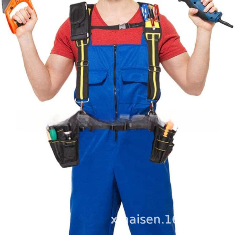 X formos pakabinamas įrankių krepšys ant juosmens, svorį laikanti daugiafunkcinė įrankių petneša
