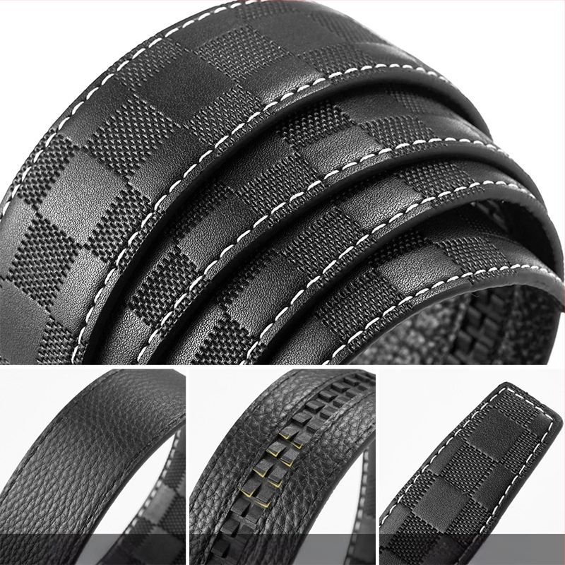 2024-es új, dupla csatos övszett, első rétegű marhabőrből készült, automata csatos férfi öv, valódi bőr nagykereskedelmi öv