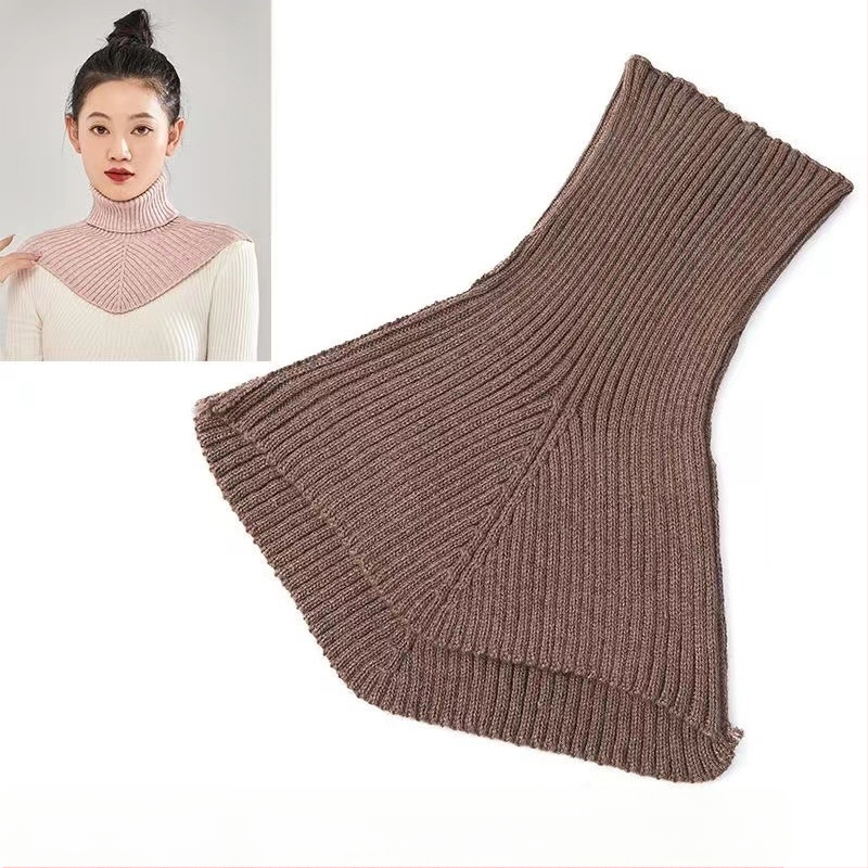 Emakakaela kaelakaitse, kaelavarrukaga kõrge kaelusega kampsun, kootud võltskraega, universaalne naiste võltskraega, sügis- ja talvine kaelakaitsesall, meeste soe külmakaitse