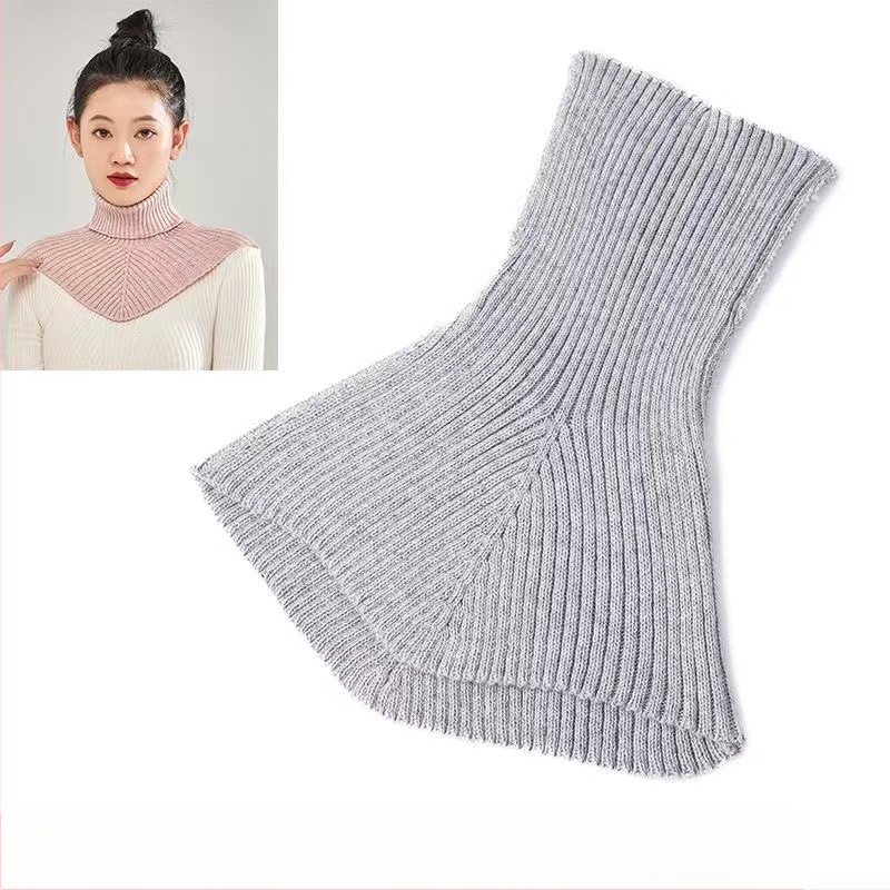 Emakakaela kaelakaitse, kaelavarrukaga kõrge kaelusega kampsun, kootud võltskraega, universaalne naiste võltskraega, sügis- ja talvine kaelakaitsesall, meeste soe külmakaitse