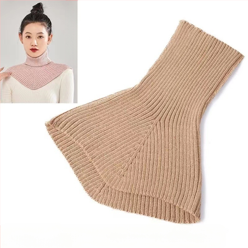 Emakakaela kaelakaitse, kaelavarrukaga kõrge kaelusega kampsun, kootud võltskraega, universaalne naiste võltskraega, sügis- ja talvine kaelakaitsesall, meeste soe külmakaitse