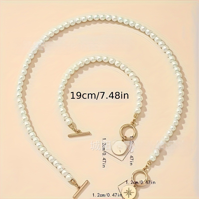 Euroopa ja Ameerika Ühendriikide piiriülene trend pärlmutterkäevõru kaelakee ülikond naiste nišš kerge luksus armastus rangluu kett hulgimüük