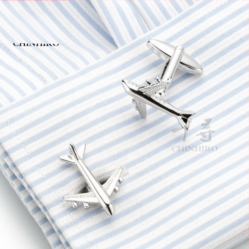 Prilagođene muške manžete u obliku zrakoplova, vrhunske francuske manžete za košulje, ženske jednostavne manžete, prilagođene