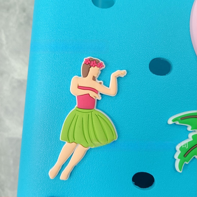 Accesorii populare transfrontaliere pentru plajă, geantă cu gaură de flori, accesorii decorative drăguțe, geantă cu gaură de plajă, cataramă de geantă cu pandantiv