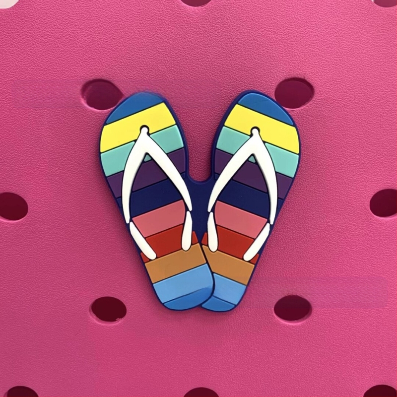 Accesorii populare transfrontaliere pentru plajă, geantă cu gaură de flori, accesorii decorative drăguțe, geantă cu gaură de plajă, cataramă de geantă cu pandantiv