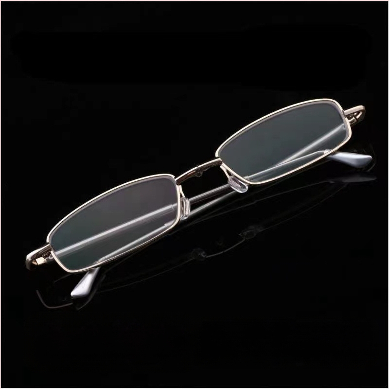[mini összecsukható] Kiváló minőségű luxus textúrájú nagyfelbontású olvasószemüveg, összecsukható, teleszkópos, összecsukható, hordozható, tiszta látás