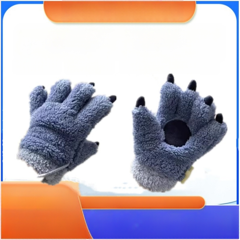 Gyárilag készített aranyos Furui kontroll plüss meleg kesztyű, all-inclusive ujjkesztyű kétdimenziós szörnyeteg jelmez kitalálásához