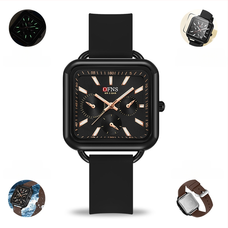 Férfi importált kvarcóra 2024 új, világító, vízálló, divatos, élő robbanások, tér, ultravékony, divatos