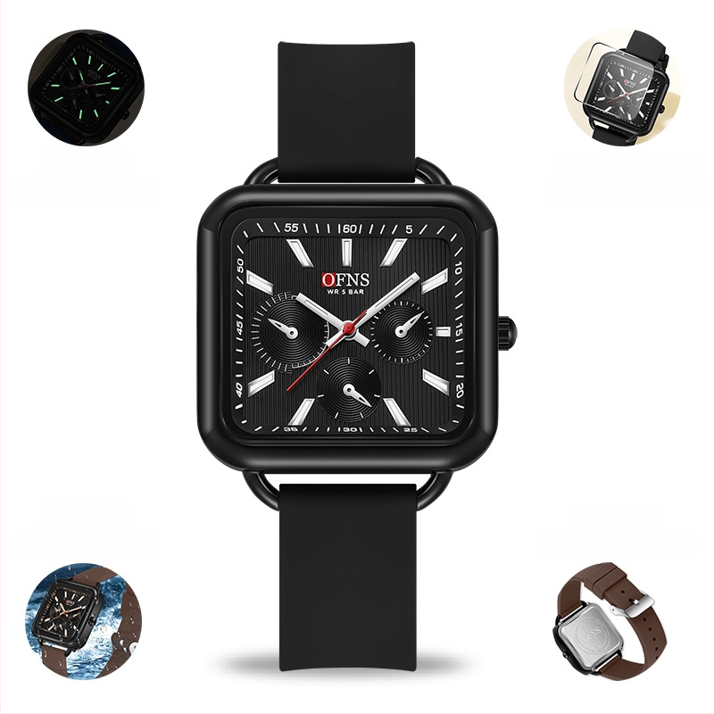 Férfi importált kvarcóra 2024 új, világító, vízálló, divatos, élő robbanások, tér, ultravékony, divatos