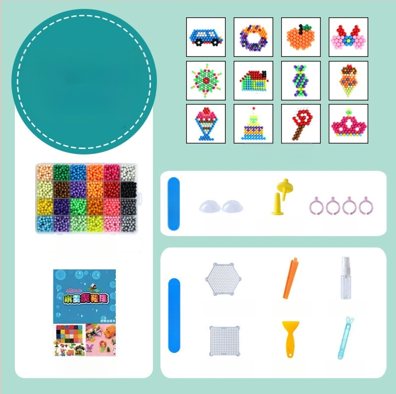 Mărgele magice cu ceață de apă, jucării cu mărgele lipicioase cu apă, potrivite pentru băieți și fete, jucării educaționale creative lucrate manual, DIY