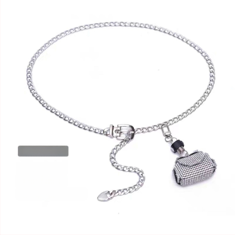 TikTok azonos stílusú fém deréklánc kiegészítők női lánc öv kis táska dekoráció kosztüm nadrág lánc nyári