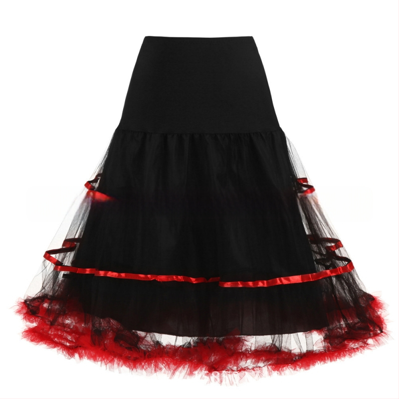 Nauja baleto šurmulio „Rock Ball“ vestuvinė suknelė be kaulų, apatinis sijonas su nėriniuotu aukšto juosmens sijonu