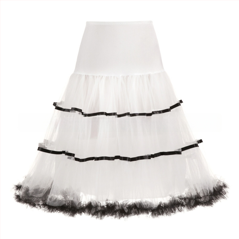 Nauja baleto šurmulio „Rock Ball“ vestuvinė suknelė be kaulų, apatinis sijonas su nėriniuotu aukšto juosmens sijonu