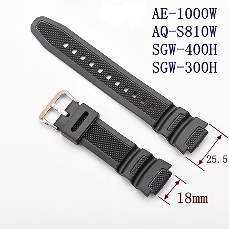 Резервна каишка за силикон Convex AE-1000w AQ-S810W SGW-400H/300h, 18 мм.