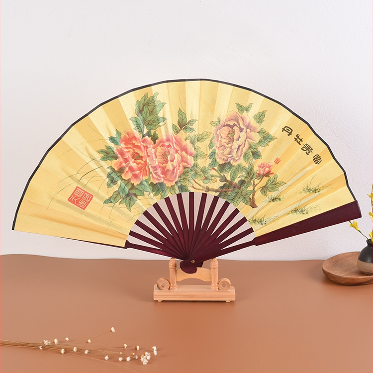 Ανεμιστήρας Προσαρμοσμένος Πτυσσόμενος Ανεμιστήρας Qingming Shanghe Σχήμα Κινέζικου Στυλ Εξαιρετικός Ανεμιστήρας Μεταξωτού Υφάσματος Διαφήμιση Αντίκες Ανεμιστήρας Χονδρική