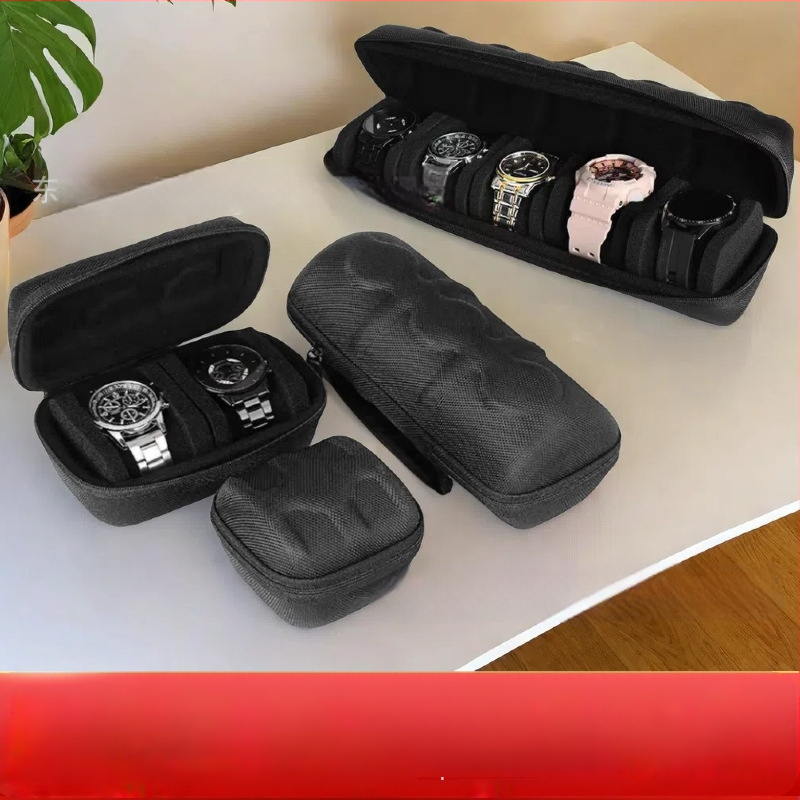 Gamykloje sandėlyje esanti tiesioginė EVA laikrodžių dėžutė 12345 kortelių laikymo krepšys rankinių laikrodžių pakuotė, atspari kritimams, smūgiams, nešiojama