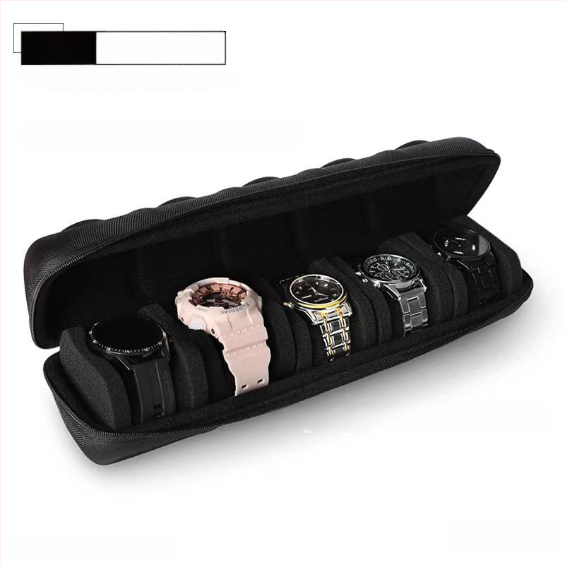 Gamykloje sandėlyje esanti tiesioginė EVA laikrodžių dėžutė 12345 kortelių laikymo krepšys rankinių laikrodžių pakuotė, atspari kritimams, smūgiams, nešiojama