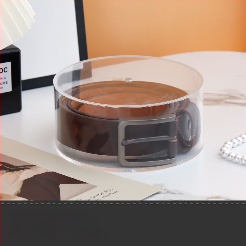 Moteriško diržo daugiasluoksnė papuošalų karolių laikymo dėžutė, skirta papuošalų dėžutei, permatoma besisukanti rankų diržų kolekcija