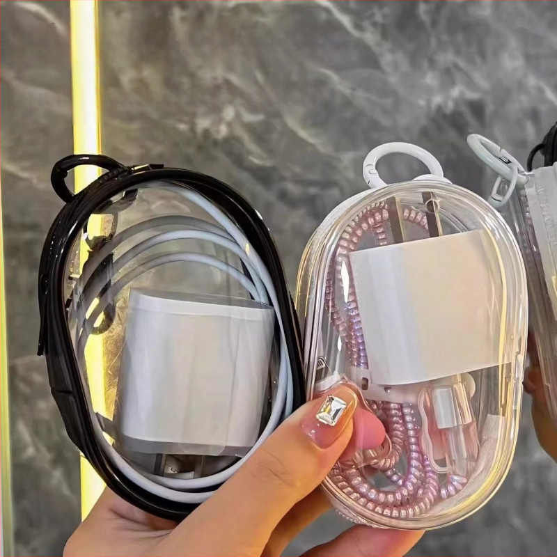 Adatkábel Akasztó Tárolótáska Hordozható tárolótáska Töltő Fülhallgató Tárolódoboz Mobiltelefon Szervező Utazáshoz Szükséges