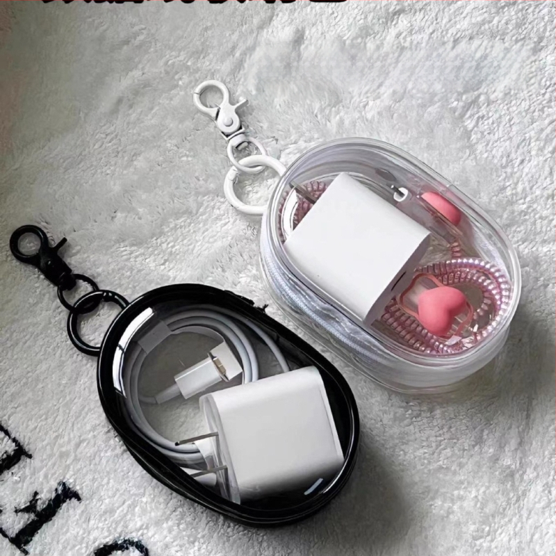 Adatkábel Akasztó Tárolótáska Hordozható tárolótáska Töltő Fülhallgató Tárolódoboz Mobiltelefon Szervező Utazáshoz Szükséges