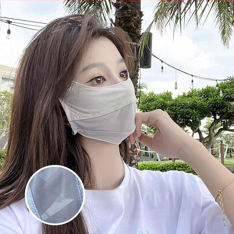 Akių apsauga kampinė, kvėpuojanti, moteriška kaukė, apsauga nuo UV spindulių, vasarinė, plono tinklelio, apsauga nuo saulės, viso veido, apsauga nuo saulės, trimatė kaukė