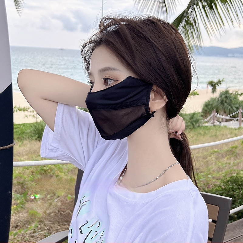 Akių apsauga kampinė, kvėpuojanti, moteriška kaukė, apsauga nuo UV spindulių, vasarinė, plono tinklelio, apsauga nuo saulės, viso veido, apsauga nuo saulės, trimatė kaukė