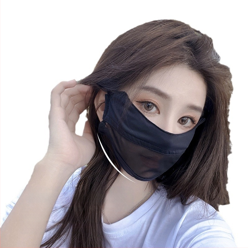 Akių apsauga kampinė, kvėpuojanti, moteriška kaukė, apsauga nuo UV spindulių, vasarinė, plono tinklelio, apsauga nuo saulės, viso veido, apsauga nuo saulės, trimatė kaukė