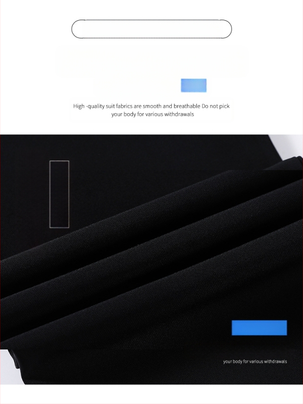 Keskeny méretű, bő szárú öltönynadrág, női tavaszi és őszi 2024-es, magas derekú, karcsúsító, fekete, lezser, egyenes szabású munkásnadrág nyárra