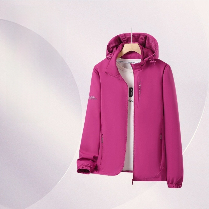 Pavasara un rudens vīriešu un sieviešu jakas, plānas āra vēja un ūdensnecaurlaidīgas liela izmēra pāru ikdienas jakas, alpīnisma jakas