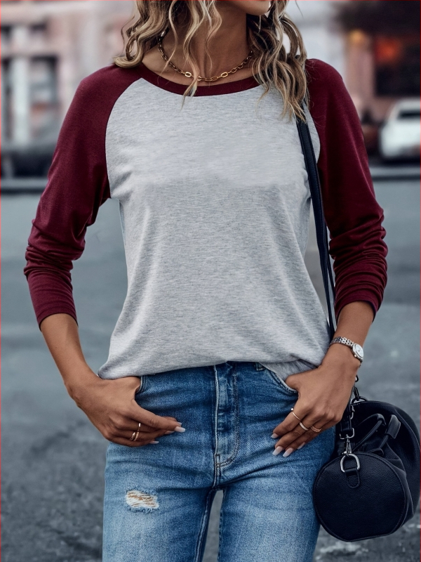 Póló, egyedi nyomtatású logó, határokon átnyúló export, női tavaszi hosszú ujjú pulóver, kerek nyakú, hétköznapi póló, felsőrész, feldolgozás és testreszabás