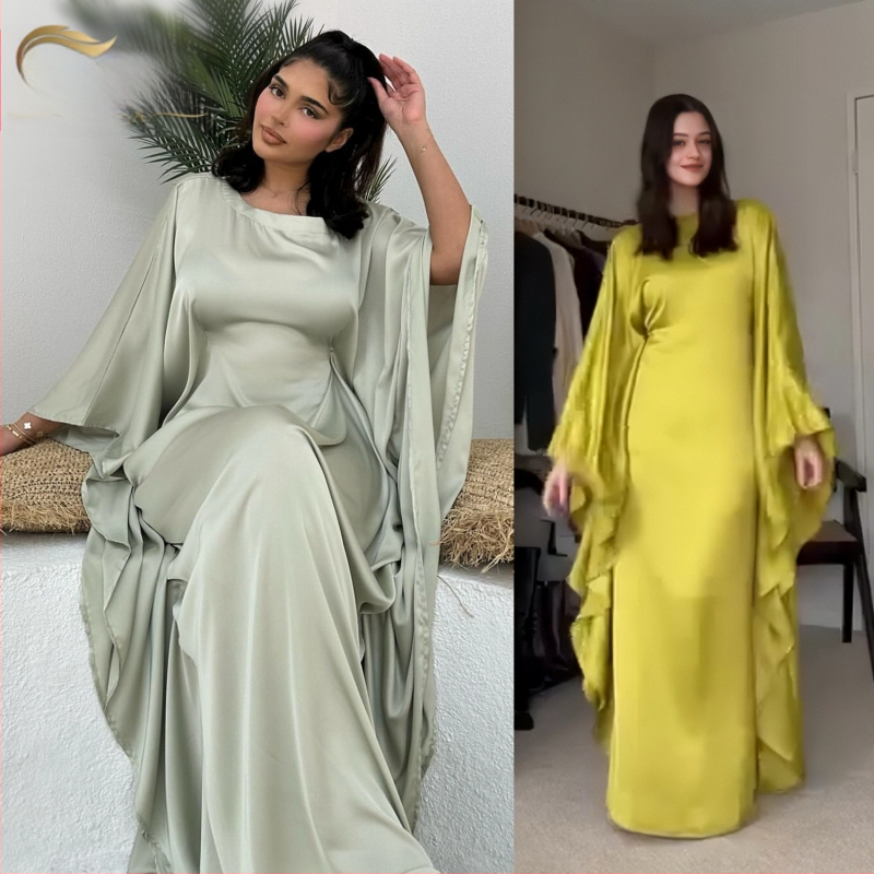 2024Loriya Aliexpress Amazon Dubai Rochie de petrecere din material cu sclipici, de primăvară și vară, Lr816
