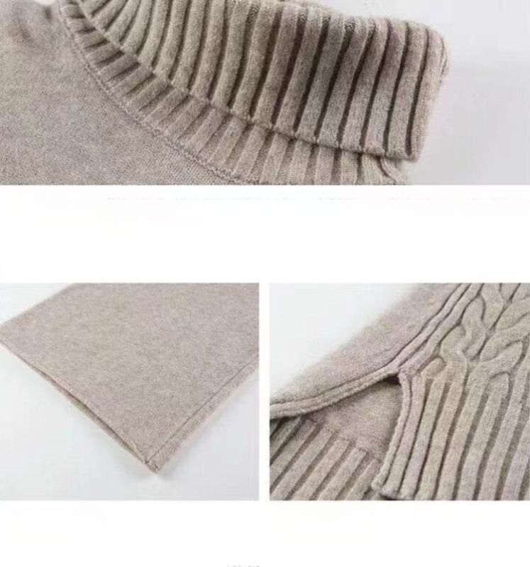 Rudens ir žiemos golfas su perpjauta apykakle, prailgintas megztinis su plačiomis kelnėmis, dviejų dalių komplektas, laisvas megztas kostiumas