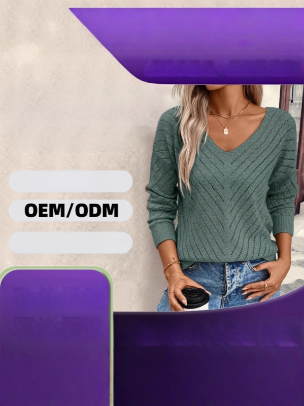 Europietiški ir amerikietiški rudens ir žiemos nauji megztiniai, tuščiaviduriai laisvi laisvalaikio megztiniai moterims, ilgomis rankovėmis megztiniai rudens ir žiemos paltai