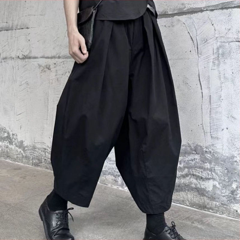 Yamamoto nyári vékony ballonnadrág, széles szárú, laza 2024-es bugyinadrág, banánnadrág, hárem, sárgarépa apuka nadrág