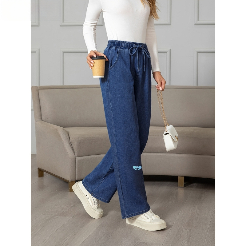 Női, nem rugalmas, egyenes szárú, klasszikus farmernadrág, mint például a klasszikus farmernadrág