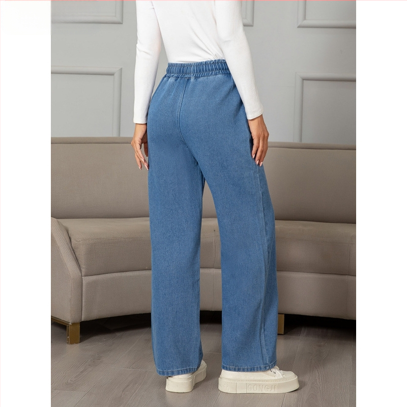 Női, nem rugalmas, egyenes szárú, klasszikus farmernadrág, mint például a klasszikus farmernadrág