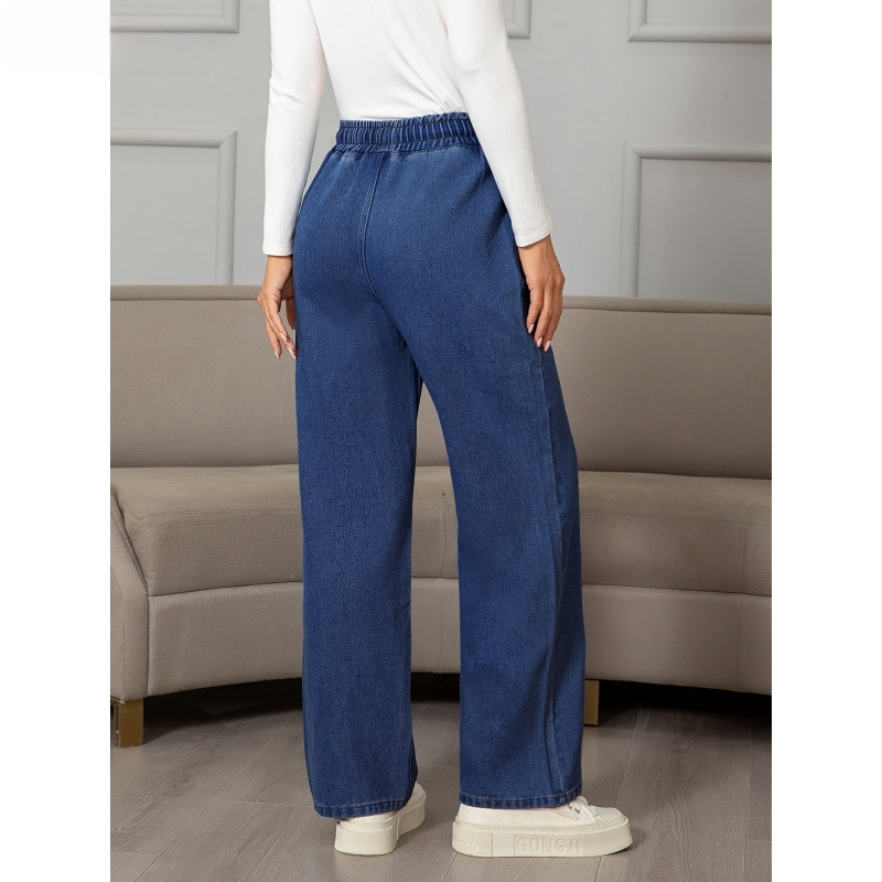 Női, nem rugalmas, egyenes szárú, klasszikus farmernadrág, mint például a klasszikus farmernadrág