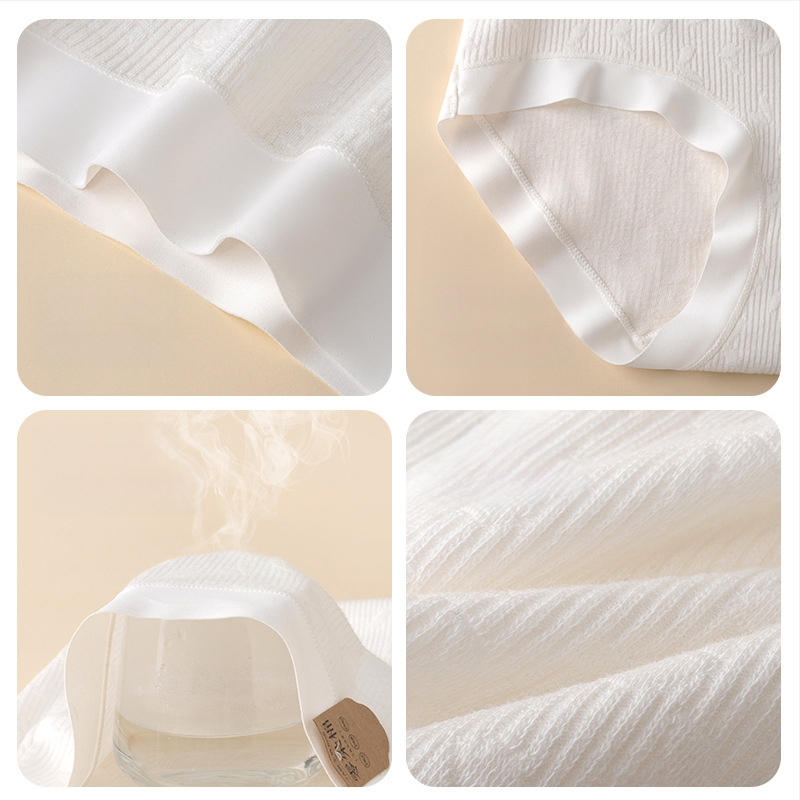 Rasedate naiste aluspüksid Naiste kõrge vöökohaga kõhulihaseid tõstvad puusapüksid Puhas puuvill Värvimata toorpuuvillast spetsiaalsed rasedate aluspüksid Nahasõbralikud Hingavad