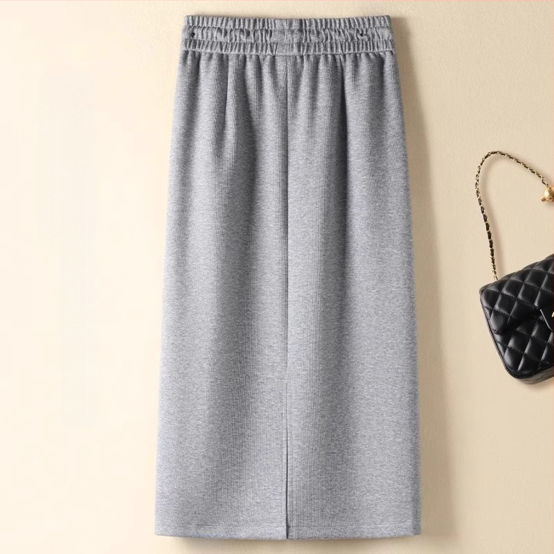 2025-ös alkalmi egyenes szárú szoknya tavaszi női pulóver, rugalmas, új, magas derekú, karcsúsító, hasított, egylépcsős szoknya, karcsúsító