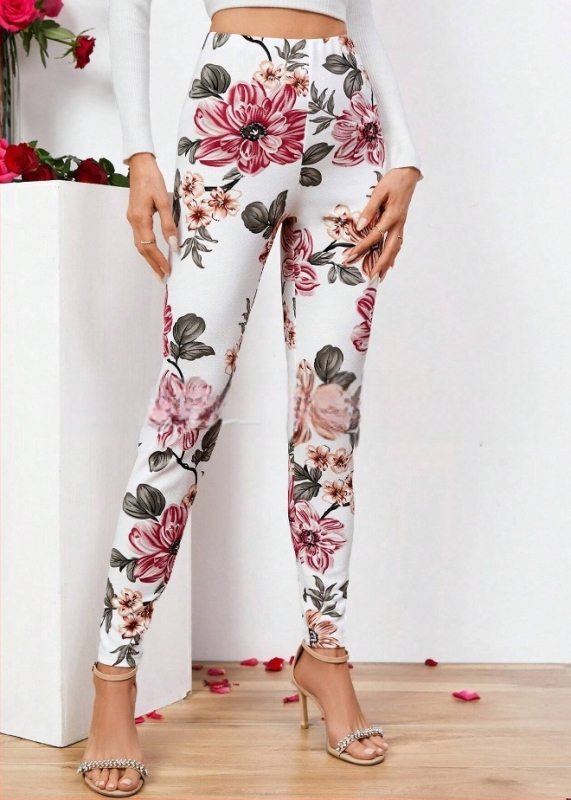 2024-es divatos felsőruházati leggings mintás női rugalmas, karcsúsító, bokáig érő nadrág