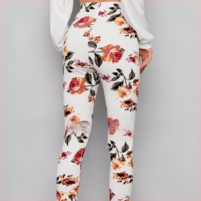 2024-es divatos felsőruházati leggings mintás női rugalmas, karcsúsító, bokáig érő nadrág