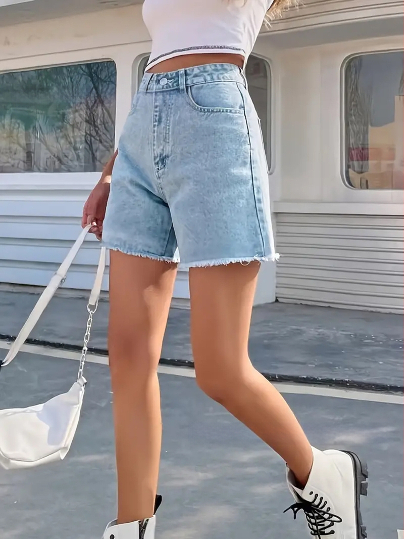 Šorti Vasaras pārrobežu ārējā tirdzniecība Jauni moderni karsti meiteņu džinsa šorti Sieviešu džinsa šorti Pārrobežu Amazon